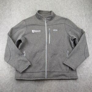 Stio Mens Full Zip‎ Fleece Sweater Jacket Size XXL Company Logo Embroidered